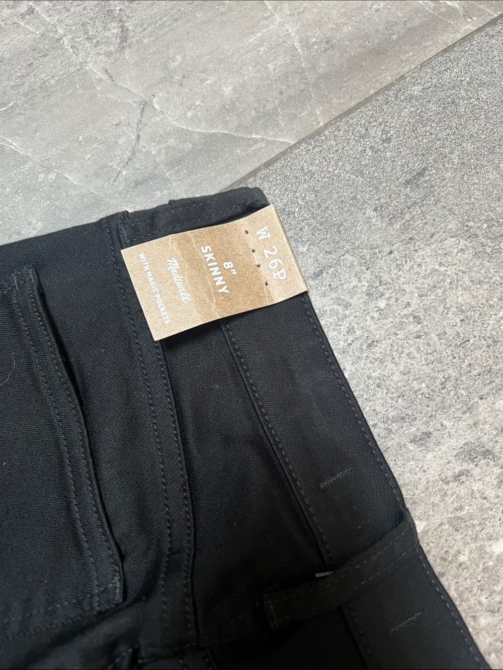 Madewell 8” black Skinny Jeans NWT